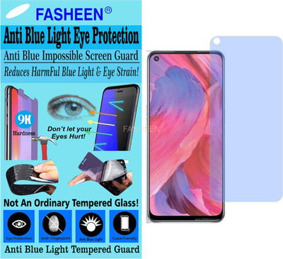 Fasheen Tempered Glass Guard for OPPO A74 5G CPH2197 (Impossible UV AntiBlue Light)(Pack of 1)