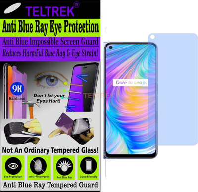 TELTREK Tempered Glass Guard for REALME Q2 RMX 2117 (Impossible UV AntiBlue)(Pack of 1)