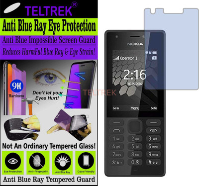 TELTREK Tempered Glass Guard for NOKIA 216 DUAL SIM (Impossible UV AntiBlue Light)(Pack of 1)