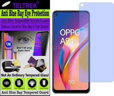 TELTREK Tempered Glass Guard for OPPO A94 5G (Impossible UV AntiBlue Light)(Pack of 1)