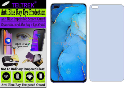 TELTREK Tempered Glass Guard for OPPO RENO3 PRO (Impossible UV AntiBlue Light)(Pack of 1)