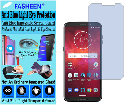 Fasheen Tempered Glass Guard for MOTOROLA MOTO Z3 PLAY (Impossible UV AntiBlue Light)(Pack of 1)