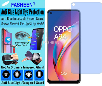 Fasheen Tempered Glass Guard for OPPO CPH 2211 (Impossible UV AntiBlue Light)(Pack of 1)