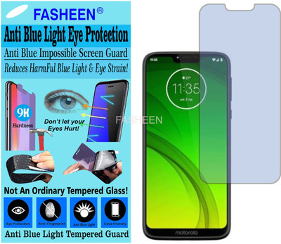 Fasheen Tempered Glass Guard for MOTOROLA MOTO G7 POWER (Impossible UV AntiBlue Light)(Pack of 1)