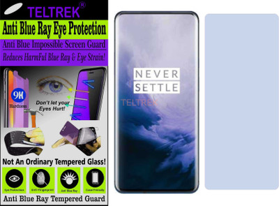 TELTREK Tempered Glass Guard for ONE PLUS 7 PRO (Impossible UV AntiBlue Light)(Pack of 1)