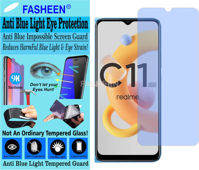 Fasheen Tempered Glass Guard for REALME RMX3231 (Impossible UV AntiBlue Light)(Pack of 1)