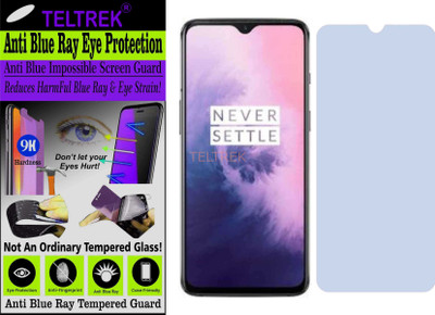 TELTREK Tempered Glass Guard for ONEPLUS 7 (Impossible UV AntiBlue)(Pack of 1)