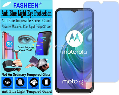 Fasheen Tempered Glass Guard for MOTOROLA MOTO G10 (Impossible UV AntiBlue Light)(Pack of 1)
