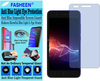 Fasheen Tempered Glass Guard for PANASONIC P91 (Impossible UV AntiBlue Light)(Pack of 1)