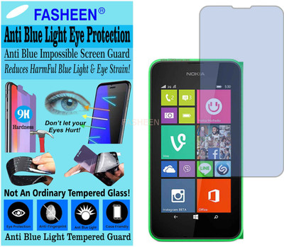 Fasheen Tempered Glass Guard for NOKIA LUMIA 530 (Impossible UV AntiBlue Light)(Pack of 1)