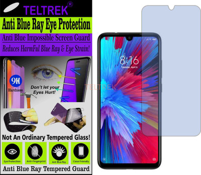 TELTREK Tempered Glass Guard for MI REDMI NOTE 7 PRO (Impossible UV AntiBlue Light)(Pack of 1)