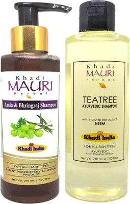 Khadi Mauri Amla Bhringraj & Teatree Shampoo(420 ml)