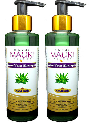 Khadi Mauri Aloevera Shampoo - Pack of 2(420 ml)