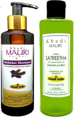 Khadi Mauri Honey & Shikakai_Shampoo (Combo)(420 ml)