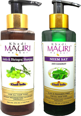 Khadi Mauri Amla Bhringraj & Neem Shampoo(420 ml)