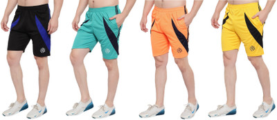 OORA Solid Men Multicolor Sports Shorts