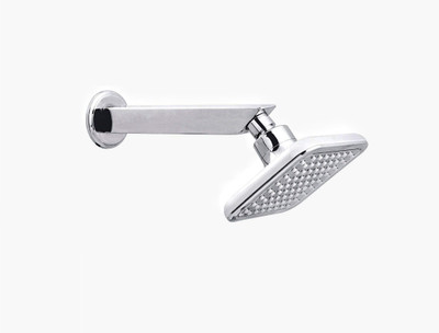 ANMEX 4X4 Premium White ABS Overhead Shower with 9inch SS Square Arm (WHTBACK03) Shower Head