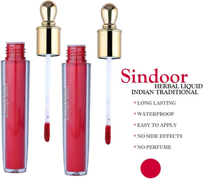 THTC Best Long lasting Liquid Sindoor Reddish with Sponge-Tip- Applicator LIQUID(Red)