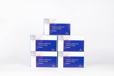 Aloben Soap, 75 gm, Pack of 5 | Treating Dry & Itchy Skin | Best for Daily Use(5 x 15 g)