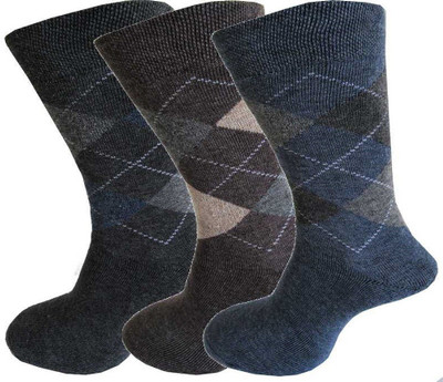 KRISHVIA Men Printed Calf Length(Pack of 3)