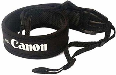 SUPERNIC Neck/Shoulder Load Bearing Neoprene Elastic Strap/Belt All Series DSLR, SLR Cameras Work (for Canon) Strap(Black)