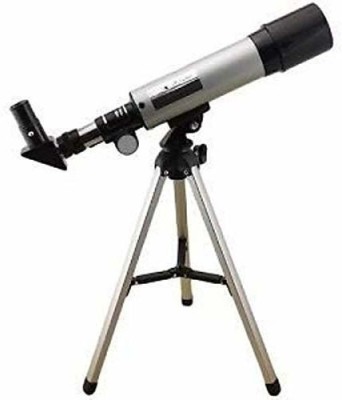 AATMNIVEDI 90X Zoom Astronomical Land and Sky Refractor Telescope Seeing Planets and Stars Moon Optical Glass Metal Tube with Tripod...