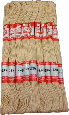 DOLI Long Stitched Embroidery Stranded Cotton J286 Thread(16 m Pack of25)