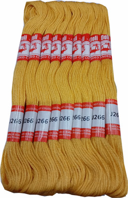 DOLI Long Stitched Embroidery Stranded Cotton J266 Thread(16 m Pack of25)