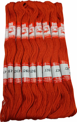 DOLI Long Stitched Embroidery Stranded Cotton J267 Thread(16 m Pack of25)