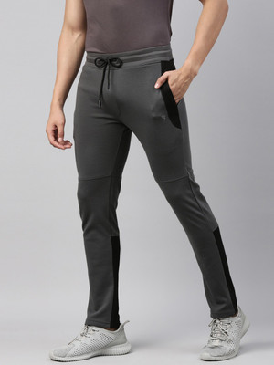 JOVEN Self Design Men Grey Track Pants