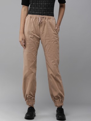 Roadster Regular Fit Women Brown Trousers