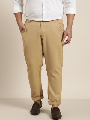 SOJANYA Regular Fit Men Khaki Trousers