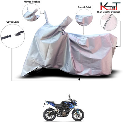KEDIT Waterproof Two Wheeler Cover for Bajaj(Pulsar NS 200, Silver)