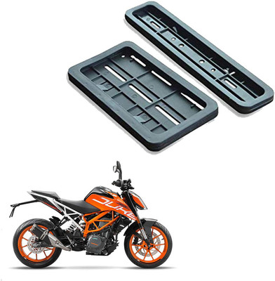 autoformonix Bike Number Plates Frame - (Number Plates Holders)-Front and Back for KTM Duke 390 Bike Number Plate(Plastic 20 cm  x  5 cm)