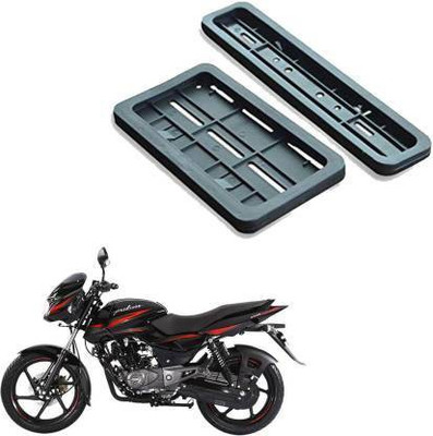 autoformonix Bike Number Plate Frame (Standard Size for All Bikes) (Front & Back) for pulsar 150 Bike Number Plate(Plastic 28 cm  x  7 cm)