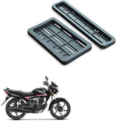 autoformonix Bike Frame (Standard Size for All Bikes) (Front & Back) for shine Bike Number Plate(Plastic 28 cm  x  7 cm)