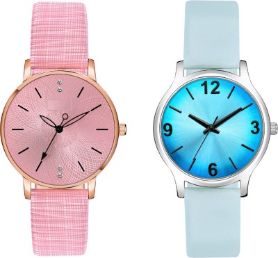 SPLAZOS New Attractive Design Roman Number Dial And Guanine Leather Strap Analog Watch  - For Girls