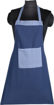 SSDN Cotton Chef's Apron - Free Size(Blue, Single Piece)