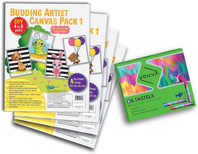 NAVNEET Youva Budding Canvas Artist Colouring Kit