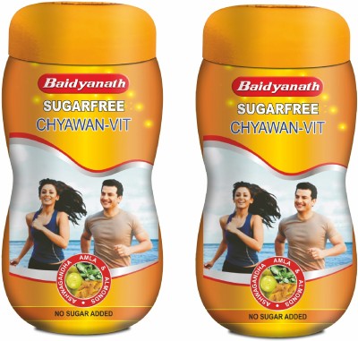 Baidyanath Sugarfree Chyawan Vit- Specially formulated Chyawanprash with No Added Sugar- With Benefits of Amla, Ashwagandha and Almonds 1KG-PACK of 2(Pack of 2)