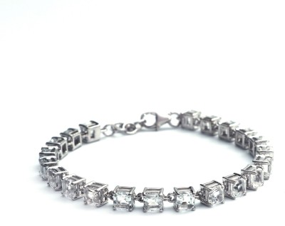 HIFLYERJEWELS Sterling Silver Topaz Bracelet