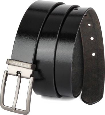 WILDHORN Men Formal Black Genuine Leather Belt