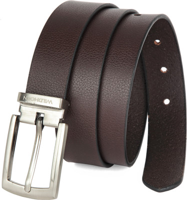 WILDHORN Men Formal Brown Genuine Leather Belt