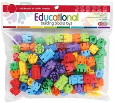 WHITE POPCORN Educational Building Block Toys - Intelligence Larger Particles Blocks(Multicolor)
