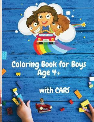 Coloring Book for Boys with Cars Age 4+(English, Paperback, Karston Julie)