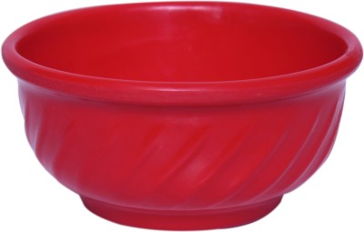SPRING ART Melamine Round Designer Snacks Serving Bowl Red color Pack of...