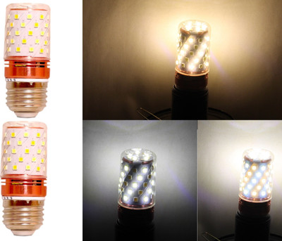KINIS 12 W Basic Standard E27 LED Bulb(Multicolor, Pack of 2)