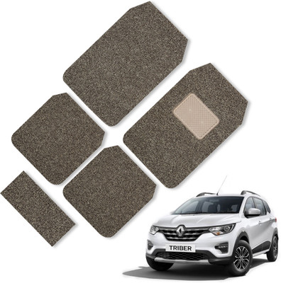 GoMechanic PVC Standard Mat For  Renault Triber(Beige, Brown)