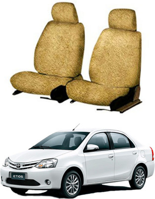 Chiefride Cotton Car Seat Cover For Toyota Etios(Front Detachable Headrest, Without Back Seat Arm Rest, 5 Seater)