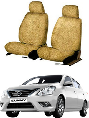 Chiefride Cotton Car Seat Cover For Nissan Sunny(Without Back Seat Arm Rest, 5 Seater)